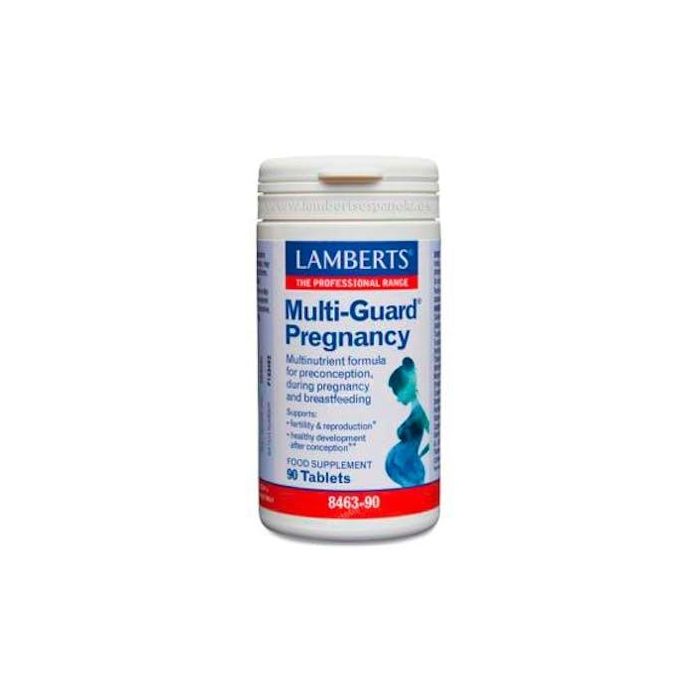 LAMBERTS Multi-Guard Pregnancy Complemento Embarazo y Lactancia con Ácido Fólico y Vitaminas 90 Comprimidos