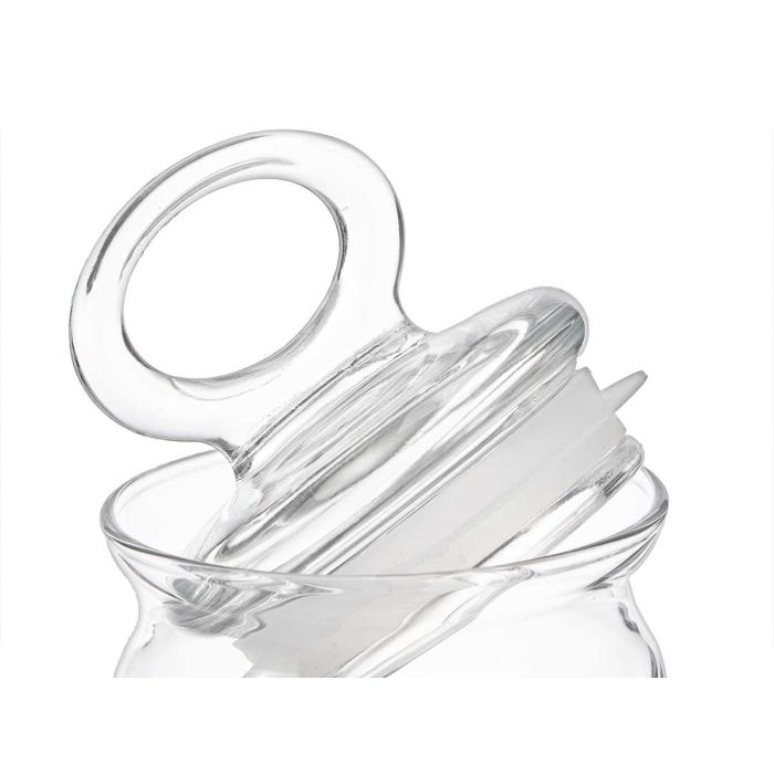 Pasabahce Tarro Kitchen 240 ml Vidrio con Tapa Silicona Transparente 6.4 x 6.4 x 13.5 cm (Set de 8) 2