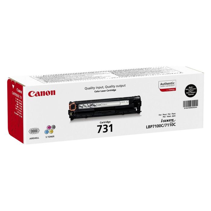 Canon 731 bk Tóner Negro Original para i-sensys LBP7100CN LBP7110CW MF623CN MF628CW MF8230CN MF8280CW 1