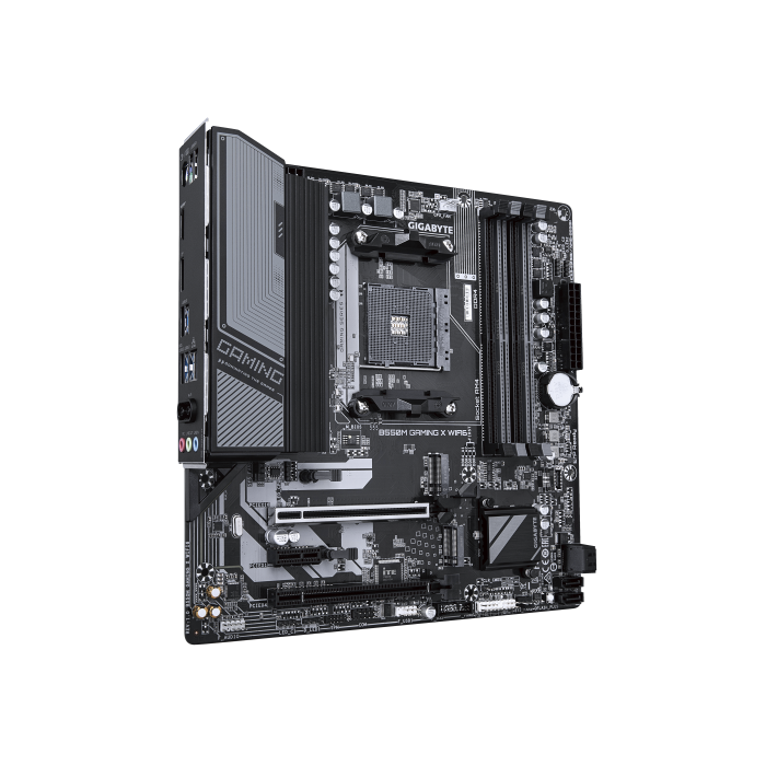GIGABYTE B550M GAMING X WIFI6 Placa base - Procesadores AMD Ryzen 5000, VRM de 5+3 fases, hasta 3200 MHz DDR4, 1x M.2 PCIe 4.0 + 1x M.2 PCIe 3.0, Wi-Fi 6, LAN 1 GbE, USB 3.2 Gen 1 2 GIGABYTE B550M GAMING X WIFI6 Placa base - Procesadores AMD Ryzen 5000, VRM de 5+3 fases, hasta 3200 MHz DDR4, 1x M.2 PCIe 4.0 + 1x M.2 PCIe 3.0, Wi-Fi 6, LAN 1 GbE, USB 3.2 Gen 1 2