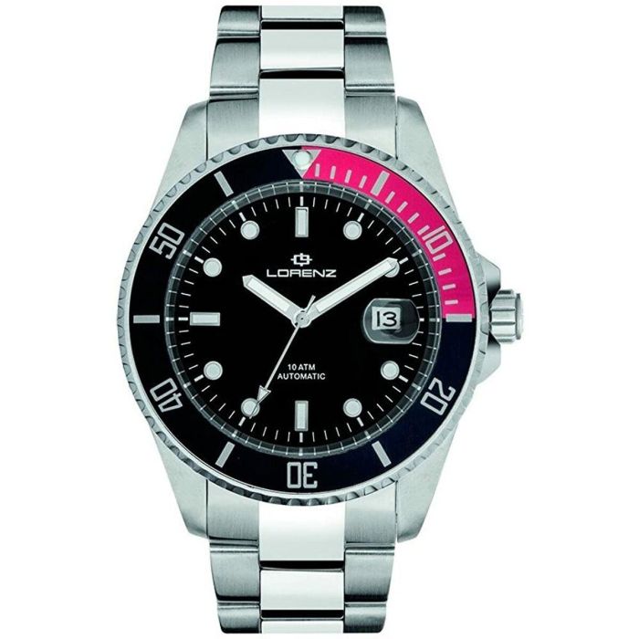 Reloj Hombre Lorenz 2929 Negro Plateado 1