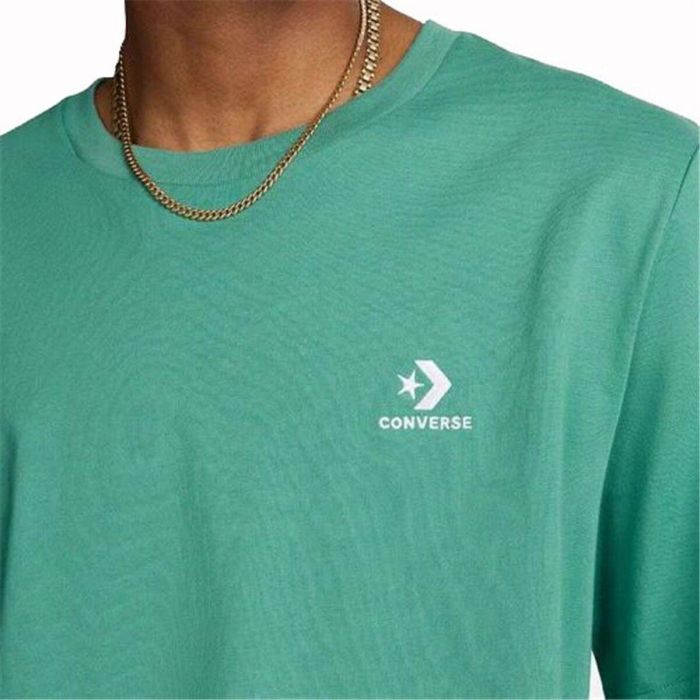 Camiseta de Manga Corta Unisex Converse Classic Fit Left Chest Star Chevron Verde 2 Camiseta de Manga Corta Unisex Converse Classic Fit Left Chest Star Chevron Verde 2