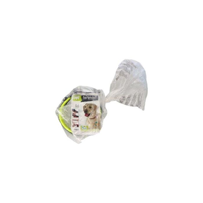 Ferplast Collar Ergofluo C25 51 Amarillo para perros - Talla: 43-51 cm, Ancho: 25 mm