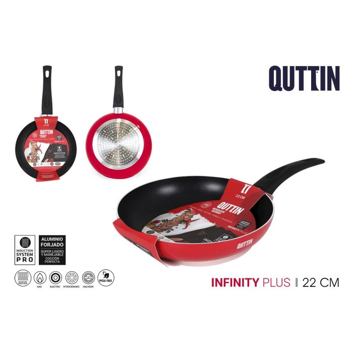 Sartén Quttin Infinity 22 cm roja, antiadherente (6 Unidades) Sartén Quttin Infinity 22 cm roja, antiadherente (6 Unidades)