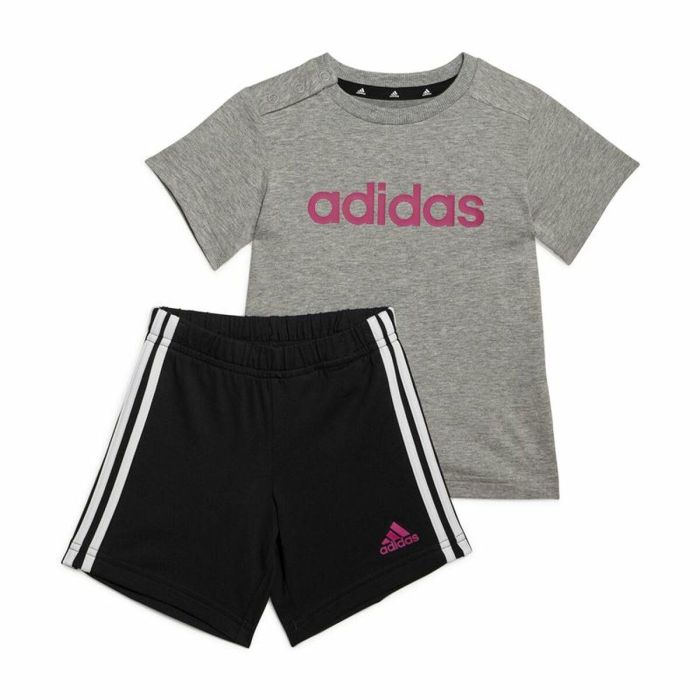 Conjunto Deportivo para Bebé Adidas Essentials Lineage Gris oscuro 3-6 meses 0 Conjunto Deportivo para Bebé Adidas Essentials Lineage Gris oscuro 3-6 meses 0