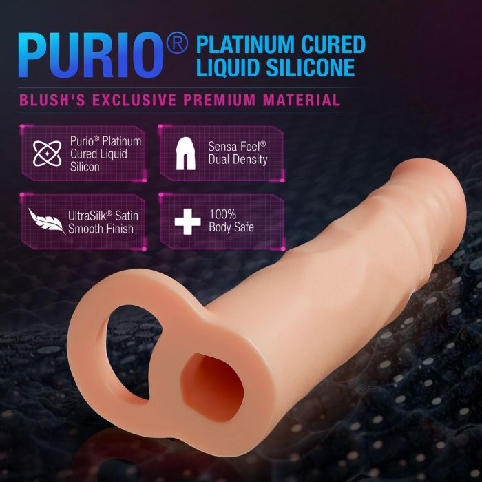 Funda para pene Blush Performance Plus Carne 10 Funda para pene Blush Performance Plus Carne 10