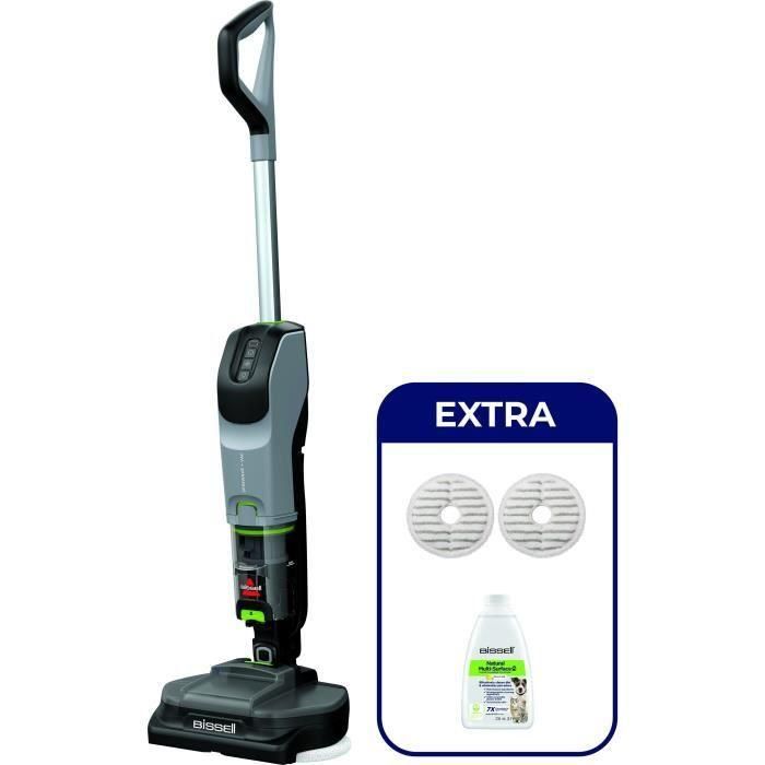 NUEVO BISSELL SpinWave + Vac Pet Select - Aspiradora/aspiradora inalámbrica - 25,9 V - 3 modos - 70 min