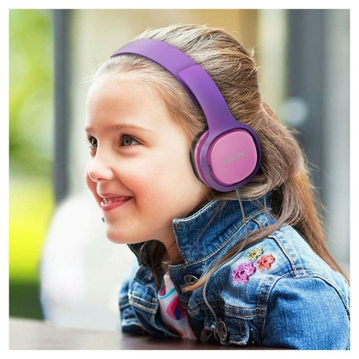 Auriculares de Diadema Philips Rosa Con cable Para niños 3 Auriculares de Diadema Philips Rosa Con cable Para niños 3