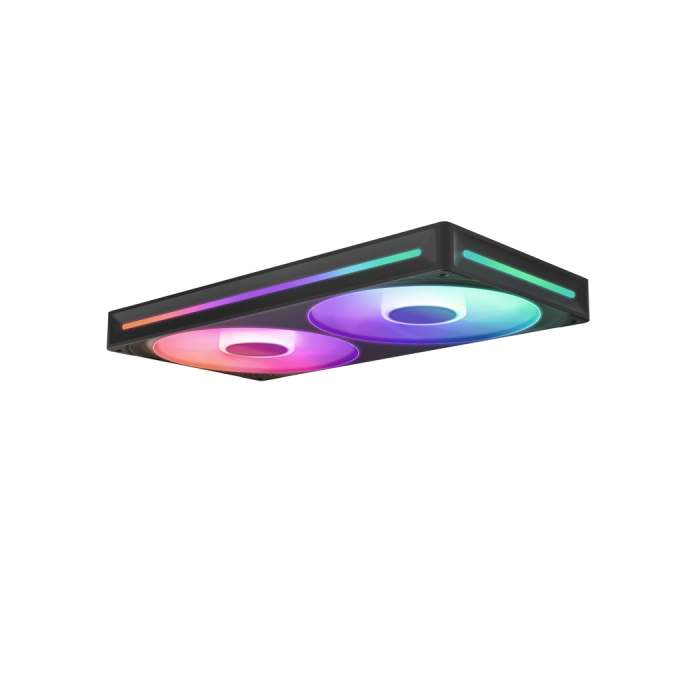 NZXT RF-U28HF-B1 Ventilador para Carcasa del Ordenador, 140mm, Negro, 500-2000 RPM, 3.2 mmH2O, LED Multi 2 NZXT RF-U28HF-B1 Ventilador para Carcasa del Ordenador, 140mm, Negro, 500-2000 RPM, 3.2 mmH2O, LED Multi 2
