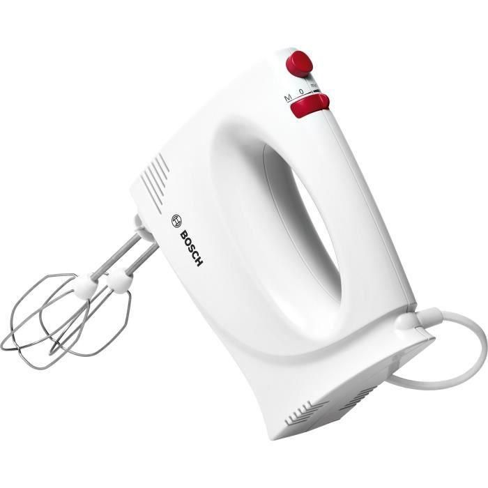 Batidora - BOSCH - MFQP1000 - 300 W - 2 velocidades + turbo - 2 batidores de acero inoxidable 5 Batidora - BOSCH - MFQP1000 - 300 W - 2 velocidades + turbo - 2 batidores de acero inoxidable 5