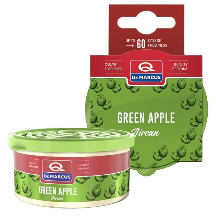 Dr. Marcus Aircan Ambientador Green Apple DRM0414 40g Fragancia Coche Hogar Oficina