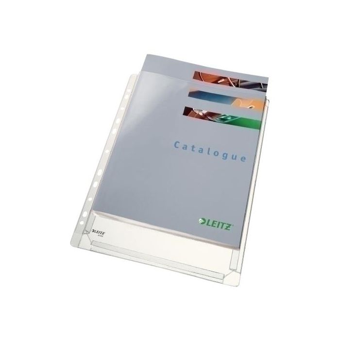 Leitz Fundas Multitaladro Fuelle A4 PVC 5 Bolsas