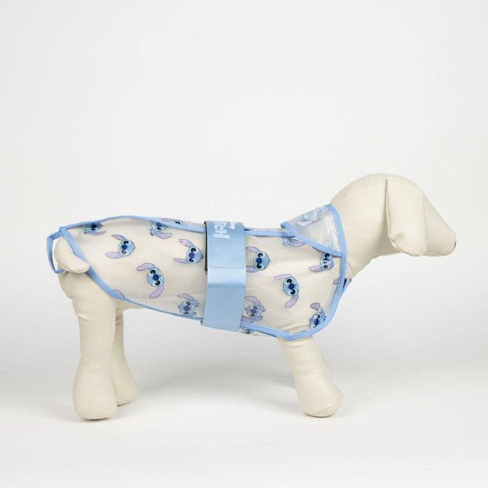 Chubasquero para Perro Stitch Azul XS 2