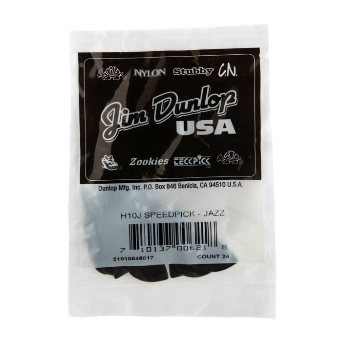 DUNLOP Pack 24 Púas Delrin Speedpick Heavy Jazz Ángulo 10º