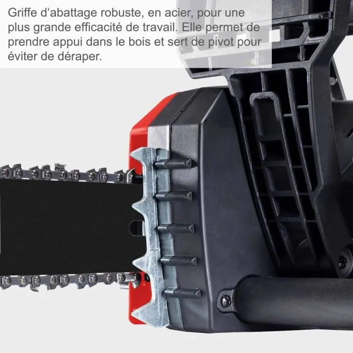 Scheppach Motosierra Eléctrica CSE2600 - 45.5 cm - 2400 W - Negro y Rojo 3