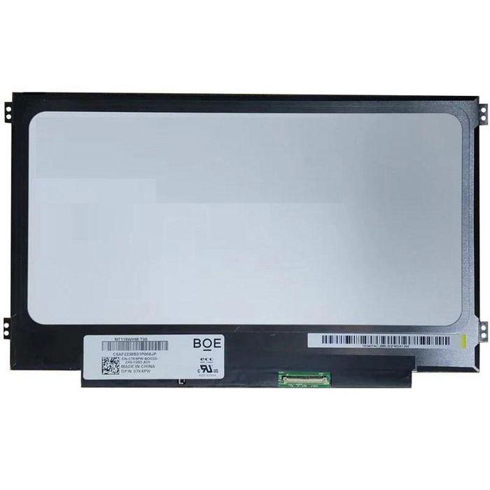 CoreParts Panel LCD 11.6" HD Mate, 1366x768, Original, On-cell touch, 40 pines eDP Conector Inferior Derecho con 4 Soportes