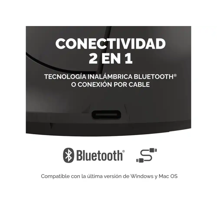 Fellowes Ratón Ergonómico Vertical Inalámbrico Bluetooth con Cable, Óptico 1600 DPI, Diestro, Negro, Hecho de Plástico Reciclado - Certificado FIRA 5 Fellowes Ratón Ergonómico Vertical Inalámbrico Bluetooth con Cable, Óptico 1600 DPI, Diestro, Negro, Hecho de Plástico Reciclado - Certificado FIRA 5