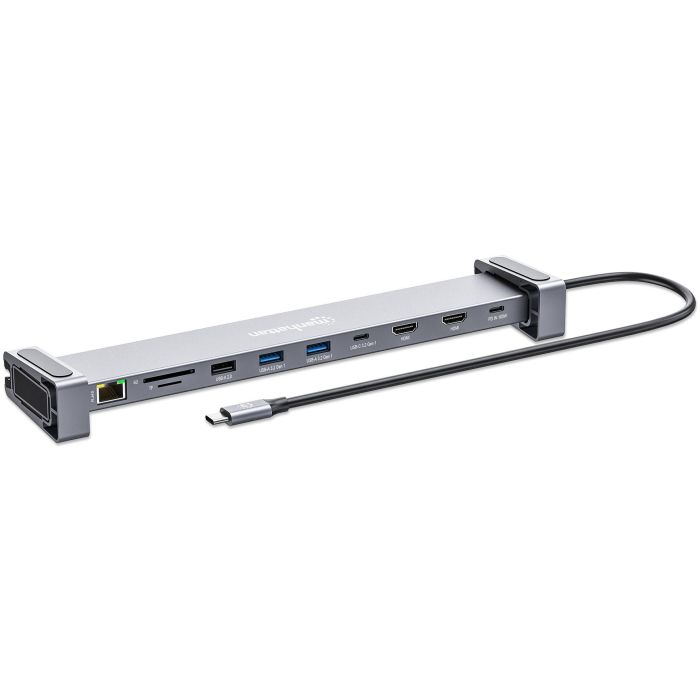 MANHATTAN 10-in-1 4K USB-C PD Dockingstation 2xHDMI 1