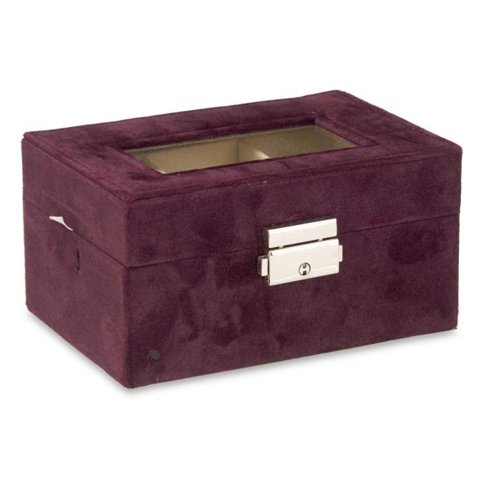 Caja Relojero 3 Huecos Con Llave Burdeos Giftdecor 16X8CM (6 Unidades) 1 Caja Relojero 3 Huecos Con Llave Burdeos Giftdecor 16X8CM (6 Unidades) 1