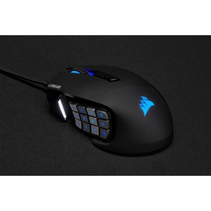 Corsair CH-9304211-EU Ratón Gaming SCIMITAR RGB ELITE Óptico, 18000 DPI, 17 Botones Programables, Negro 3
