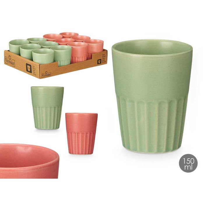 Vaso Cortado Surtidos Rosa Menta 150 Ml Vessia 7X8CM (36 Unidades) Vaso Cortado Surtidos Rosa Menta 150 Ml Vessia 7X8CM (36 Unidades)