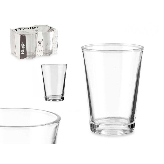 Set 4 Vasos Vidrio Carajillo 140Ml Vivalto 14X9CM (24 Unidades) Set 4 Vasos Vidrio Carajillo 140Ml Vivalto 14X9CM (24 Unidades)