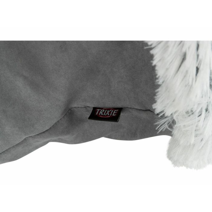 Cama para mascota Trixie Harvey Blanco Negro Gris Poliéster Felpa Ø 30 × 50 CM 1