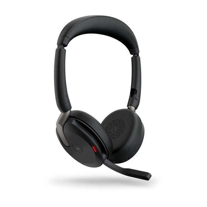 Jabra Evolve2 65 Flex MS Stereo USB-A Auriculares Inalámbricos y Alambricos Oficina/Centro de Llamadas Negro