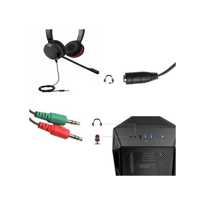 Ewent EC1642 Cable Adaptador Audio Jack 3.5mm 4-pin Hembra a 2x Jack 3.5mm 3-pin Macho para Auriculares con Micrófono Negro 0.15m 1 Ewent EC1642 Cable Adaptador Audio Jack 3.5mm 4-pin Hembra a 2x Jack 3.5mm 3-pin Macho para Auriculares con Micrófono Negro 0.15m 1