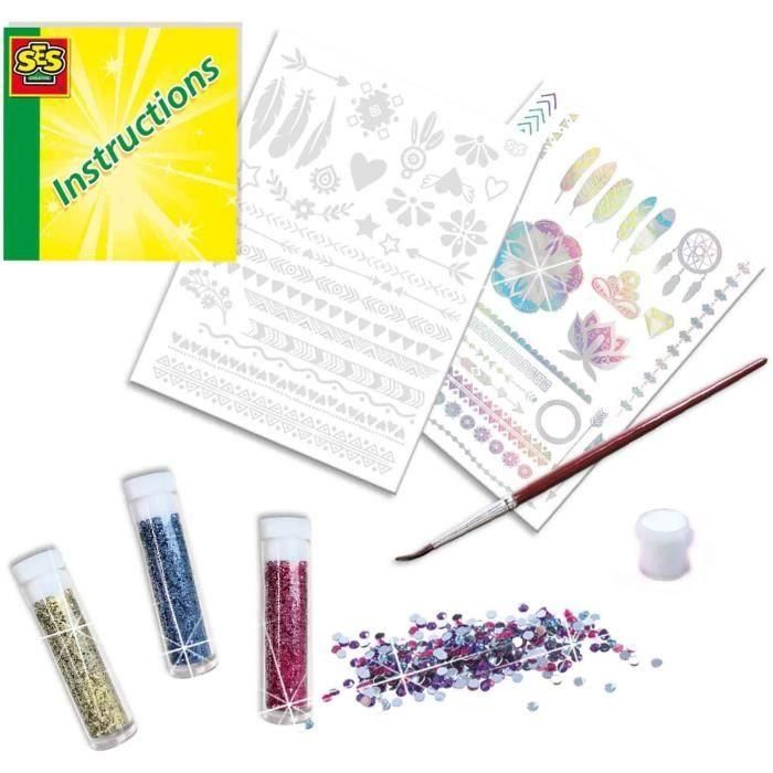 Glamorosos tatuajes 3 en 1 - SES CREATIVE - Multicolor - Blanco - Para niños a partir de 5 meses 4 Glamorosos tatuajes 3 en 1 - SES CREATIVE - Multicolor - Blanco - Para niños a partir de 5 meses 4