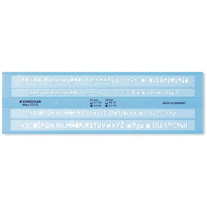 STAEDTLER Schriftschablone Plantilla de escritura 3.5mm + 5mm