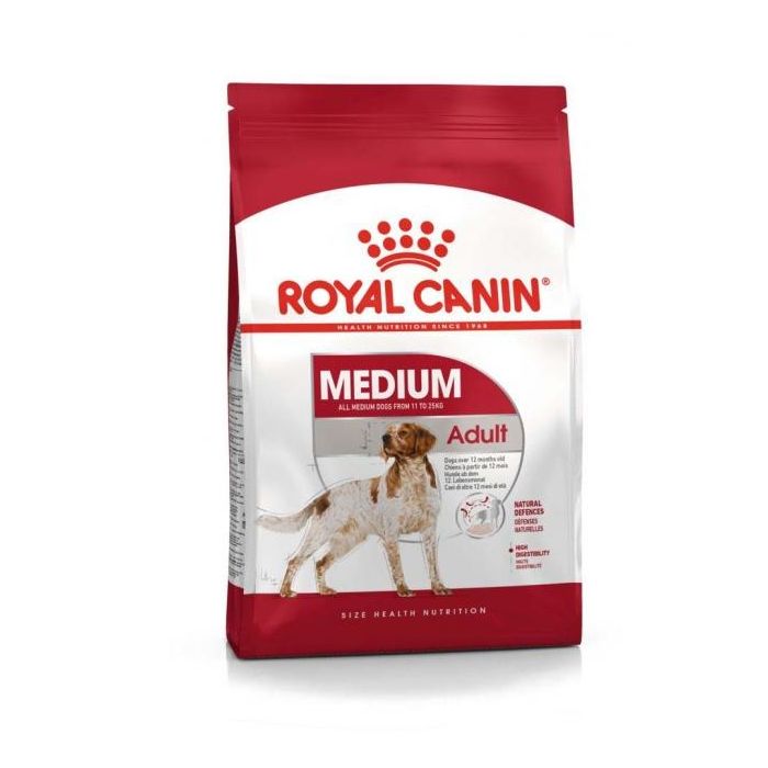 Royal Canin Medium Adult para perros de 12 meses a 7 años, 4 kg - Alimento seco con omega 3 y 6 para piel y pelo Royal Canin Medium Adult para perros de 12 meses a 7 años, 4 kg - Alimento seco con omega 3 y 6 para piel y pelo