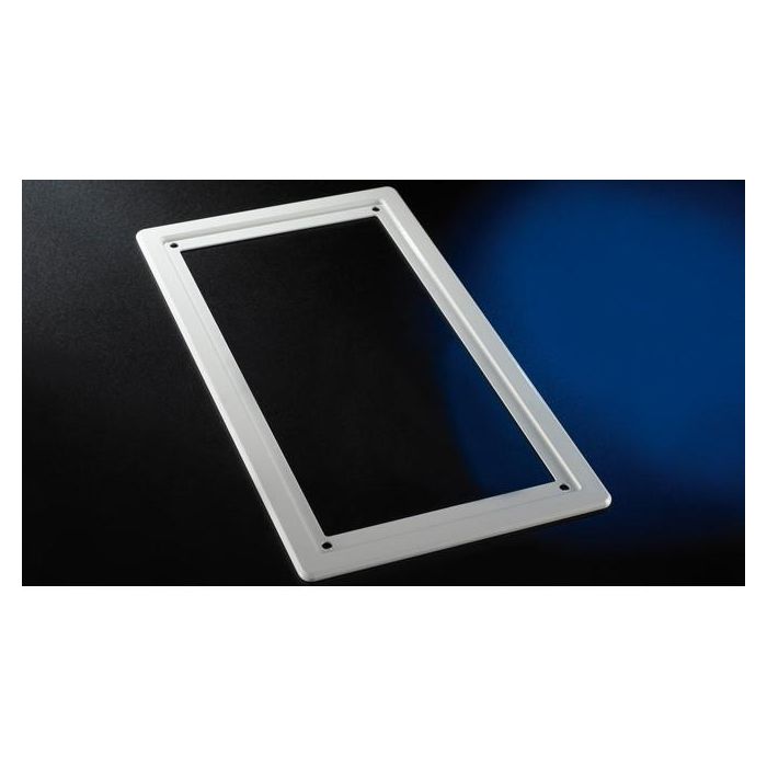 AGFEO 6101145 Abdeckrahmen para Premium TFE, Marco de Cubierta de Aluminio en Color Blanco