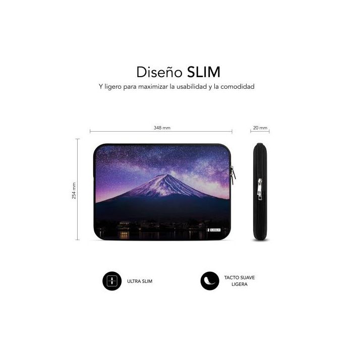 SUBBLIM Funda Ordenador Neopreno Trendy Sleeve Neo Mountain 13.3-14" Slim Ligera y Antigolpes 3 SUBBLIM Funda Ordenador Neopreno Trendy Sleeve Neo Mountain 13.3-14" Slim Ligera y Antigolpes 3