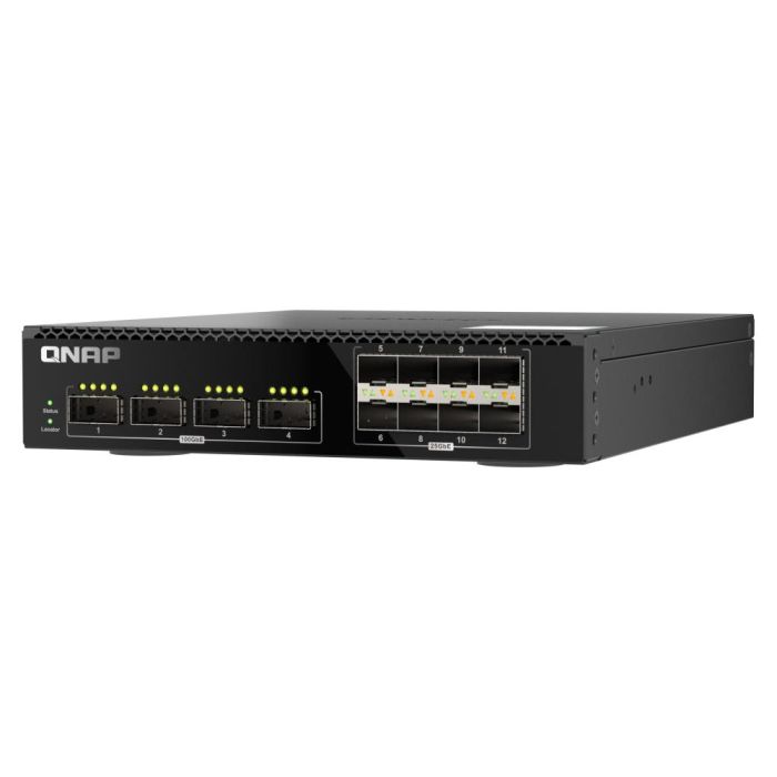 Qnap Switch Qsw-M7308R-4X Gestionado 12 Puertos 4x 100GbE QSFP28 + 8x 25GbE SFP28 Montaje en Rack 8 Qnap Switch Qsw-M7308R-4X Gestionado 12 Puertos 4x 100GbE QSFP28 + 8x 25GbE SFP28 Montaje en Rack 8