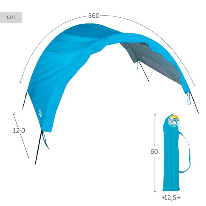 Toldo Aktive Azul Playa Poliéster 360 x 120 x 150 cm 3