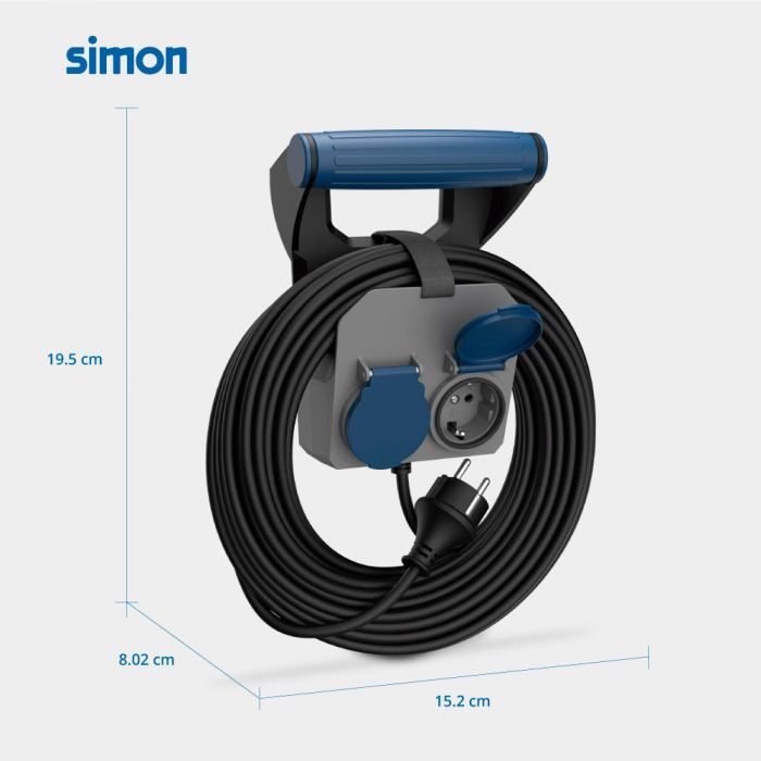 Prolongador expert de pared 2 tomas con tapa ip44 h05rr-f 4 g 1,5 mm² 16 a 230 v~ 10 m negro/gris/azul 3 Prolongador expert de pared 2 tomas con tapa ip44 h05rr-f 4 g 1,5 mm² 16 a 230 v~ 10 m negro/gris/azul 3