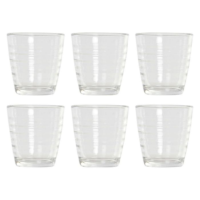 Vaso Basicos DKD Home Decor Transparente 8.3 x 8.5 x 8.3 cm Set de 6