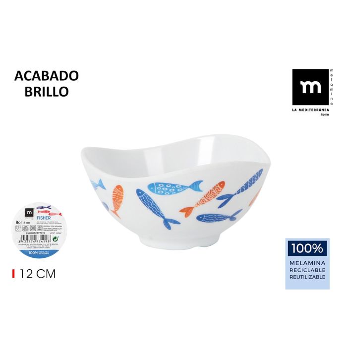 Bol de melamina Fisher 12 cm - La Mediterranea (24 Unidades) Bol de melamina Fisher 12 cm - La Mediterranea (24 Unidades)
