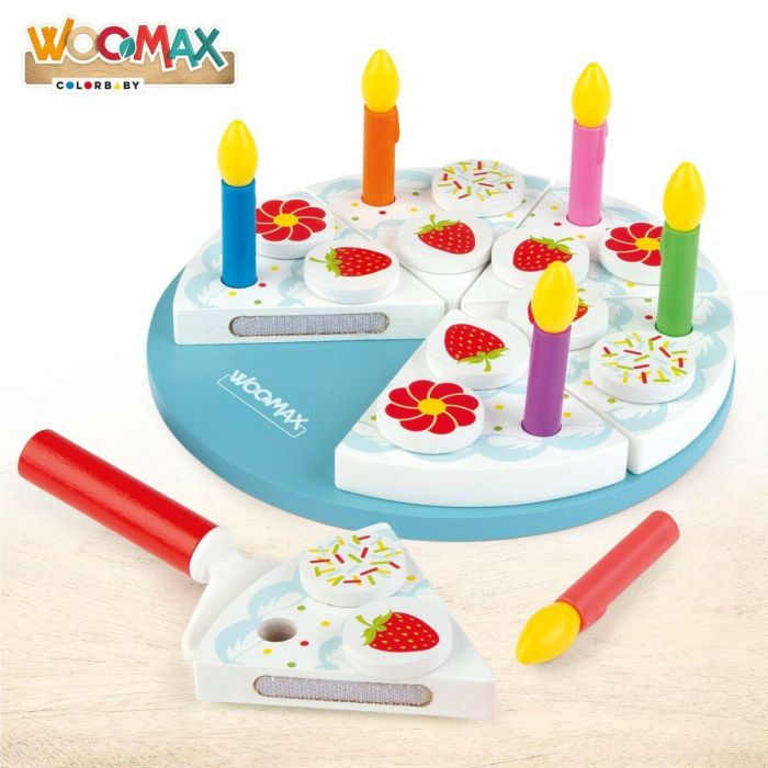 Juego de Madera Woomax Tarta 26 Piezas (6 Unidades) 5 Juego de Madera Woomax Tarta 26 Piezas (6 Unidades) 5