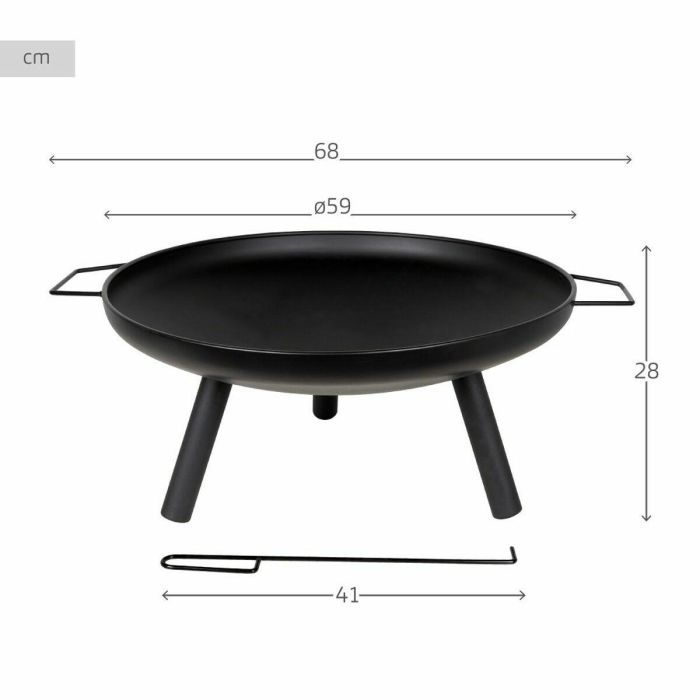 Brasero exterior de jardín redondo aktive d59cm 3 Brasero exterior de jardín redondo aktive d59cm 3