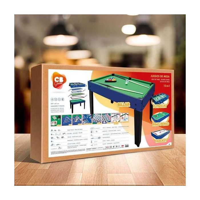 Mesa Multijuegos CB Games 107 x 83,5 x 61 cm 12 en 1 5