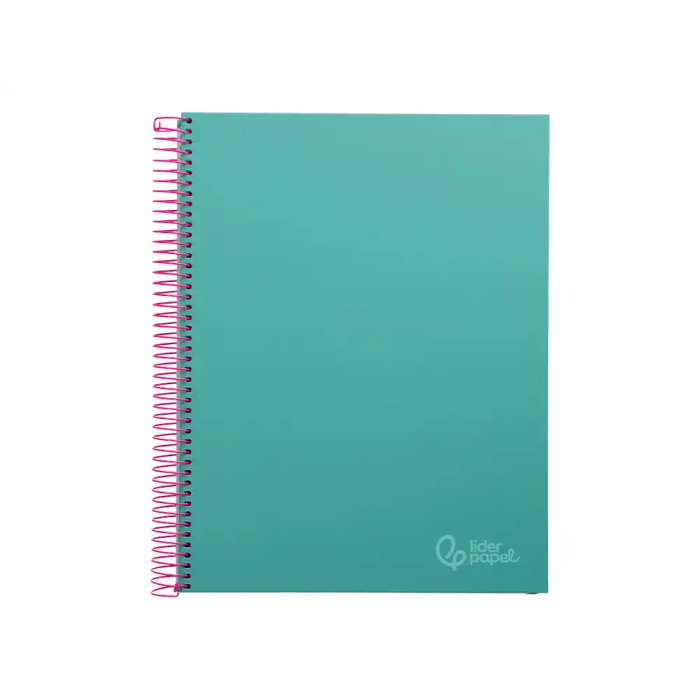 Liderpapel Cuaderno Espiral A4 Micro Jolly Tapa Forrada 140 Hojas Cuadro 5mm Turquesa 1