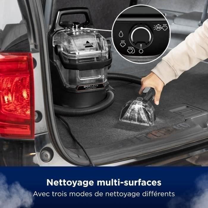 NUEVO BISSELL SpotClean HydroSteam Select - Limpiador a vapor - Alfombras, coche, azulejos - 1000 W - 4,5 m - 3 modos de limpieza 4 NUEVO BISSELL SpotClean HydroSteam Select - Limpiador a vapor - Alfombras, coche, azulejos - 1000 W - 4,5 m - 3 modos de limpieza 4
