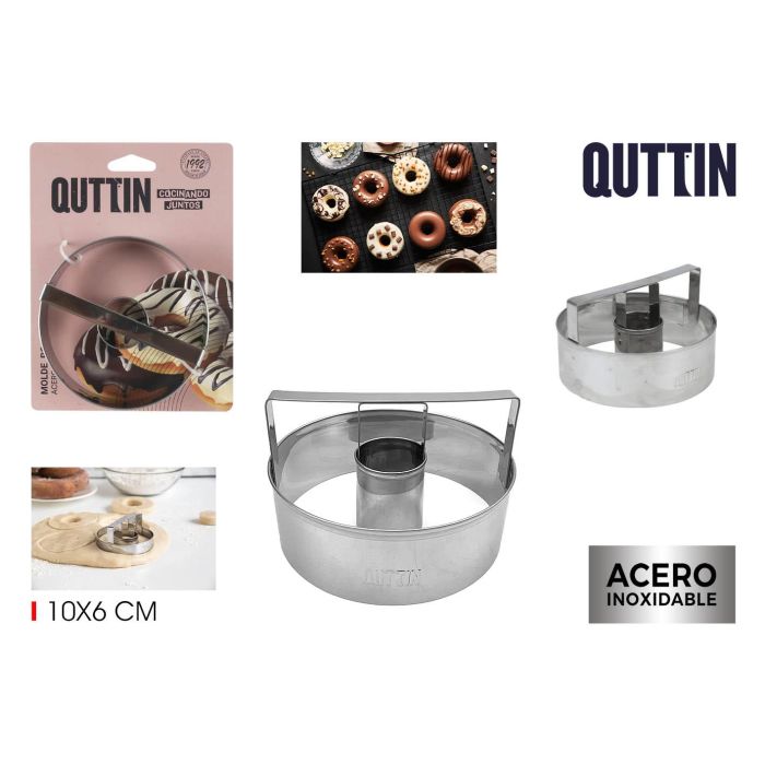 Molde para rosquillas de acero, 10 cm - Quttin (24 Unidades) Molde para rosquillas de acero, 10 cm - Quttin (24 Unidades)