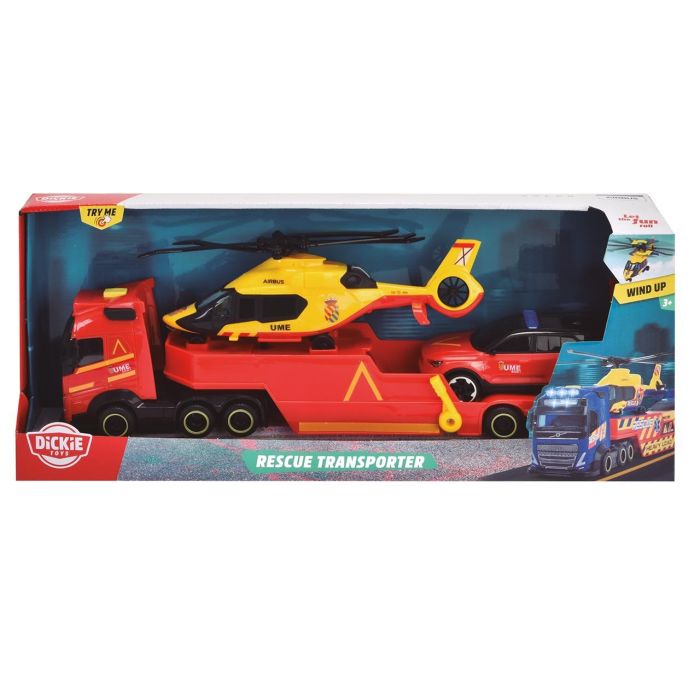Dickie Toys Camión de Rescate UME Volvo FH16 41 Cm 203717005Si5 con Luz, Sonido y Helicóptero 1 Dickie Toys Camión de Rescate UME Volvo FH16 41 Cm 203717005Si5 con Luz, Sonido y Helicóptero 1