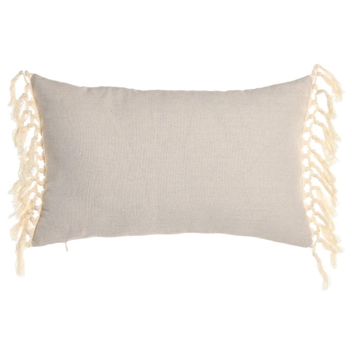 Cojin Boho DKD Home Decor Crema 50 x 30 cm (2 Unidades) 0 Cojin Boho DKD Home Decor Crema 50 x 30 cm (2 Unidades) 0
