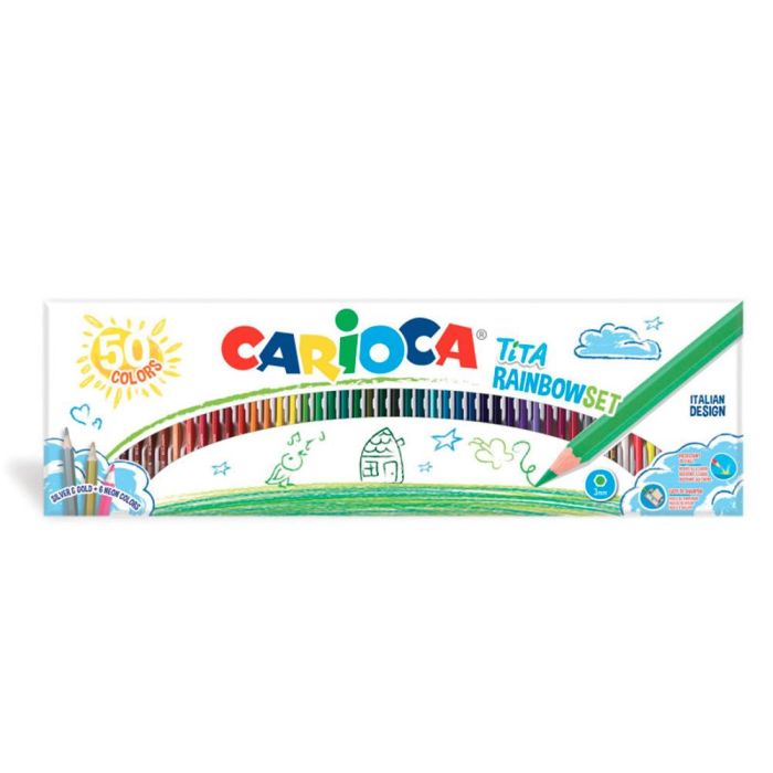 Carioca Lápices De Colores Tita Rainbow C-Surtidos Estuche 50 Ud 1