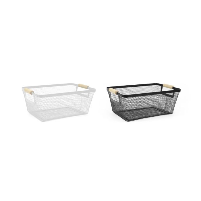 Cesta de metal organizadora Confortime 33.2 x 22.6 x 13.5 cm (10 Unidades) 2 Cesta de metal organizadora Confortime 33.2 x 22.6 x 13.5 cm (10 Unidades) 2