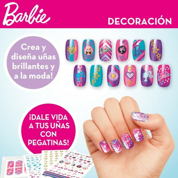 Estuche de manicura y pedicura barbie con muchos accesorios 1